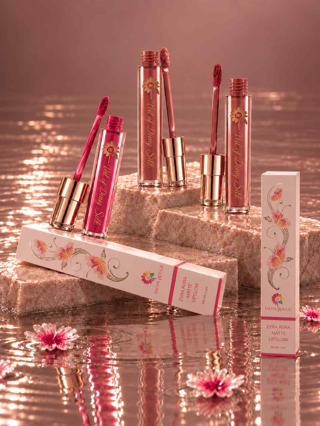 Zyra Aura Matte Lipglow — Truffle Nude